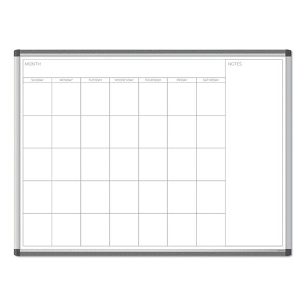 Pinit Magnetic Dry Erase Undated One Month Calendar, 48 X 36, White