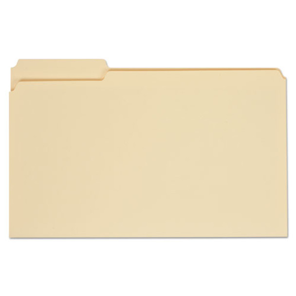 Top Tab Manila File Folders, 1/3-cut Tabs, Assorted Positions, Legal Size, 11 Pt. Manila, 100/box