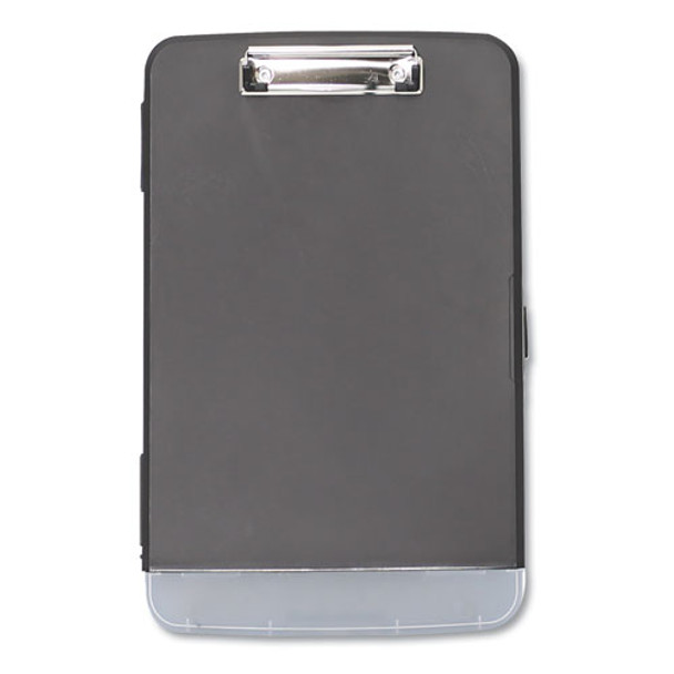 Storage Clipboard W/pen Compartment, 1/2" Capacity, 8 1/2 X 11, Black