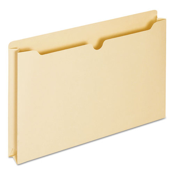 Economical Manila File Jackets, Straight Tab, Legal Size, Manila, 50/box