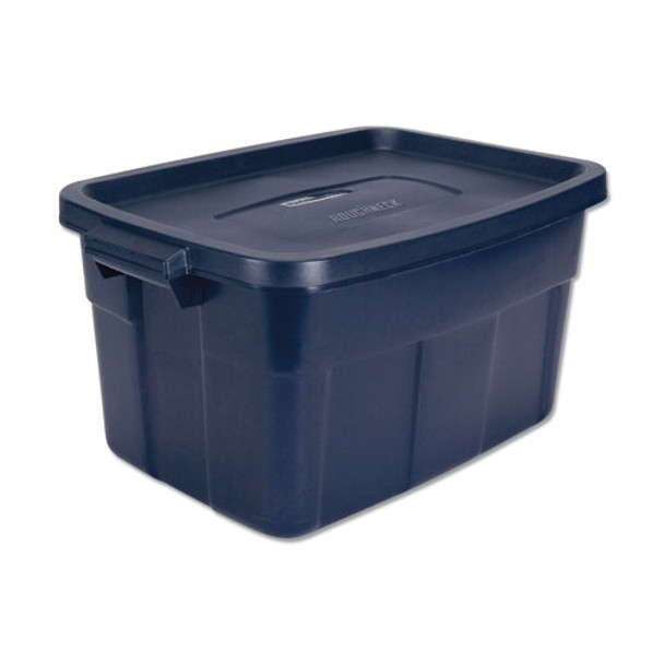 Roughneck Storage Box, 15 7/8w X 23 7/8d X 12 1/4h, Dark Indigo Metallic