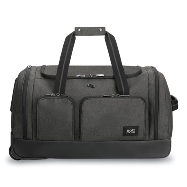 Leroy Rolling Duffel, Polyester, 12 X 10 1/2 X 10 1/2, Gray