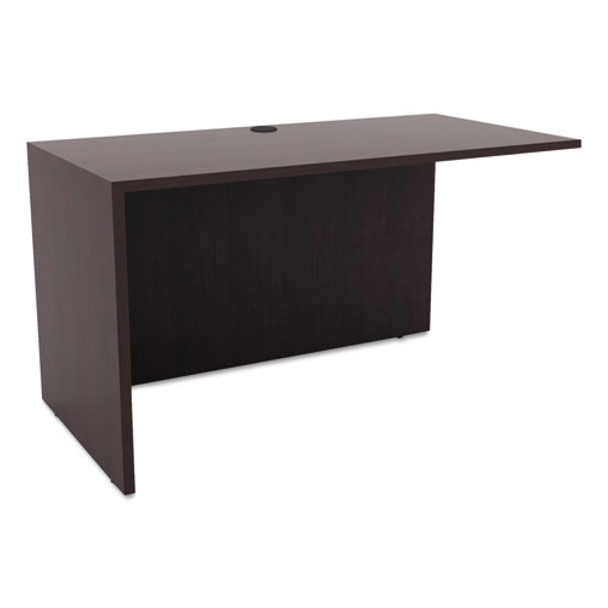 Alera Valencia Series Reversible Return/bridge Shell, 47 1/4w X 23 5/8d X 29 1/2h, Espresso