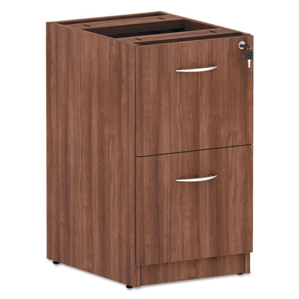 Alera Valencia Series File/file Full Pedestal File,15.63w X 20.5d X 28.5h, Modern Walnut