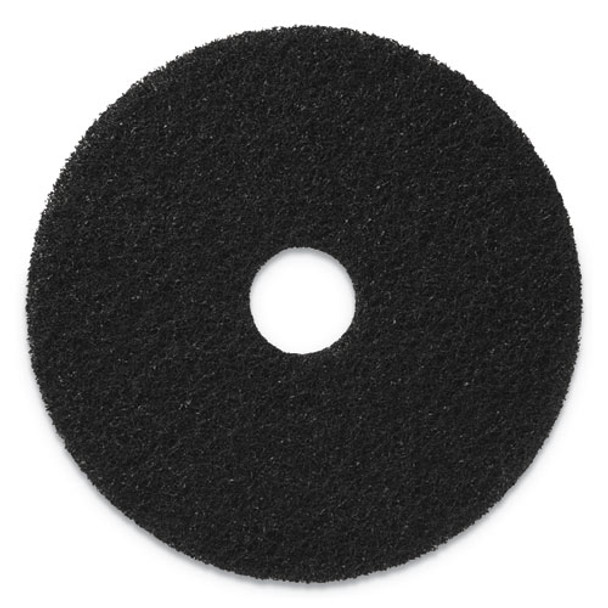 Stripping Pads, 20" Diameter, Black, 5/ct