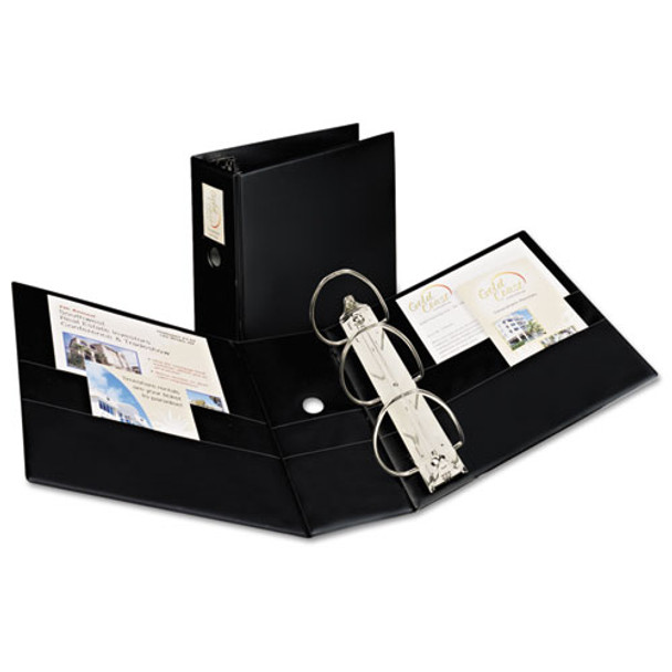 Durable Non-view Binder With Durahinge And Ezd Rings, 3 Rings, 5" Capacity, 11 X 8.5, Black - IVSAVE08901