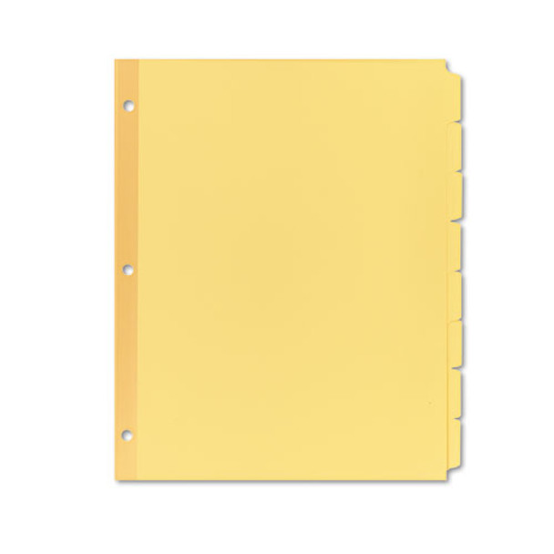 Write & Erase Plain-tab Paper Dividers, 8-tab, Letter, Buff, 24 Sets