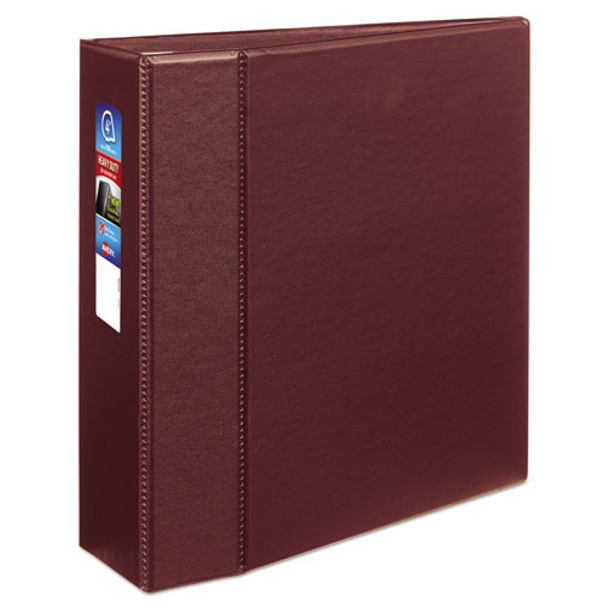 Heavy-duty Non-view Binder With Durahinge And Locking One Touch Ezd Rings, 3 Rings, 4" Capacity, 11 X 8.5, Maroon