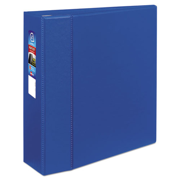 Heavy-duty Non-view Binder With Durahinge And Locking One Touch Ezd Rings, 3 Rings, 4" Capacity, 11 X 8.5, Blue