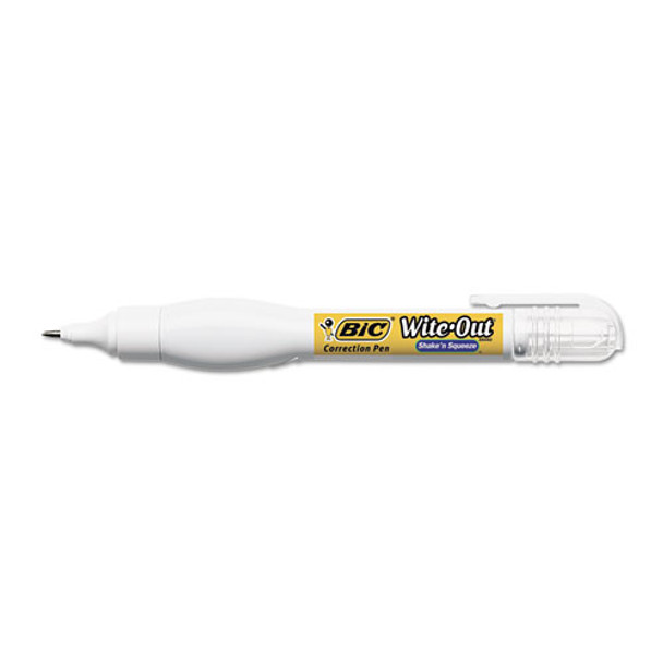 Wite-out Shake 'n Squeeze Correction Pen, 8 Ml, White