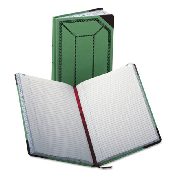 Record/account Book, Record Rule, Green/red, 300 Pages, 12 1/2 X 7 5/8