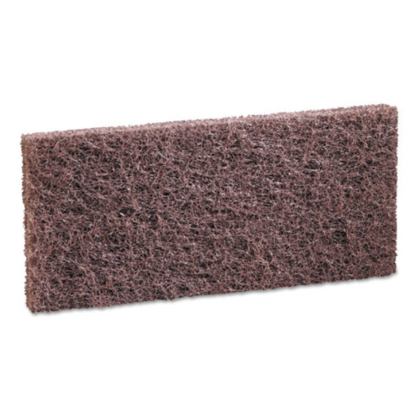 Heavy-duty Brown Pads, 4 X 10, 20/carton