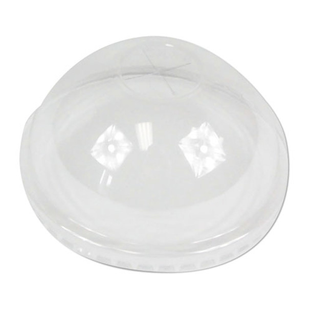 Pet Cold Cup Dome Lids, Fits 16-24 Oz Plastic Cups, Clear, 1000/carton