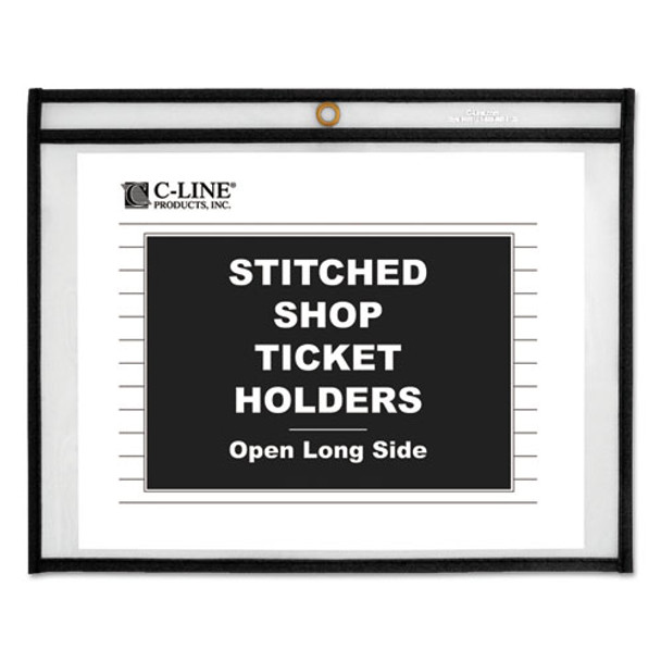 Shop Ticket Holders, Stitched, Both Sides Clear, 75 Sheets, 12 X 9, 25/box