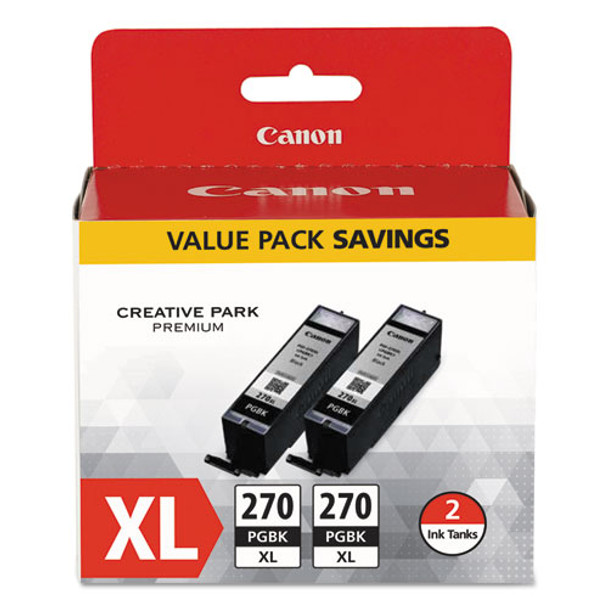 0319c005 (pgi-270xl) High-yield Ink, Black, 2/pk