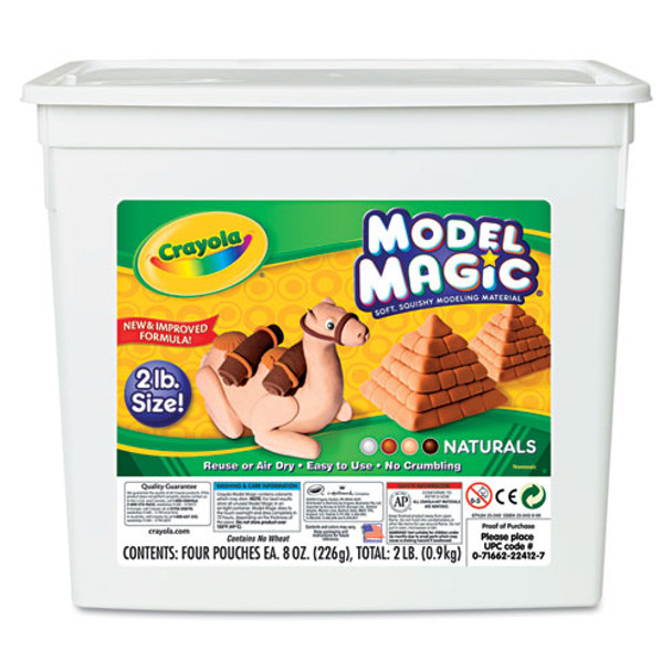 Model Magic Modeling Compound, Assorted Natural Colors, 2 Lbs.