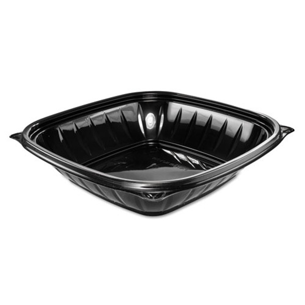 Presentabowls Pro Black Square Bowls, 32 Oz, Plastic, 63/bag, 4 Bags/carton