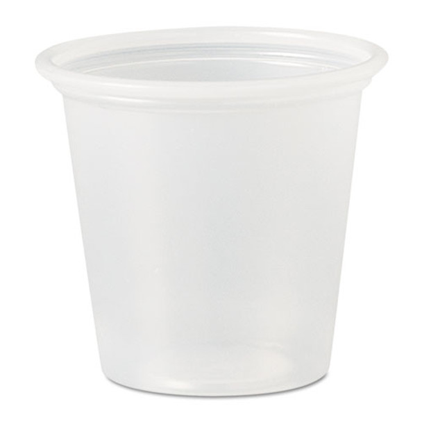 Polystyrene Portion Cups, 1 1/4 Oz, Translucent, 2500/carton