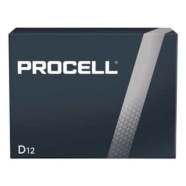 Procell Alkaline D Batteries, 12/box