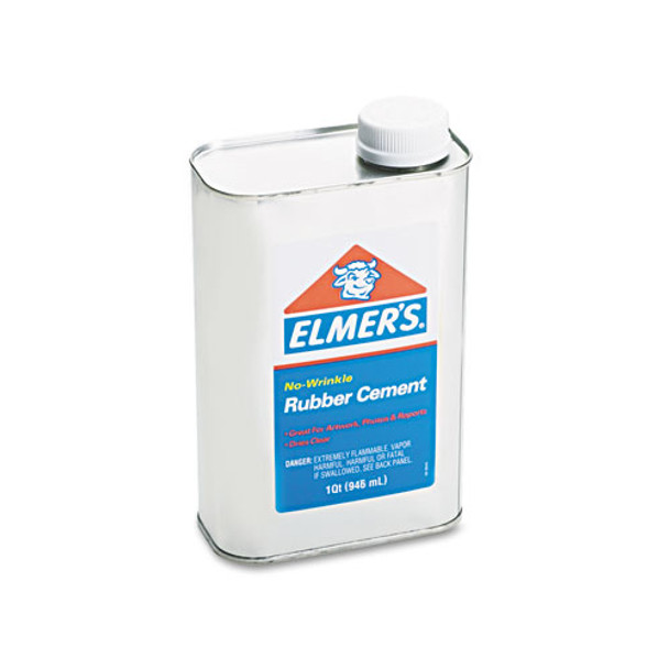 Rubber Cement, 32 Oz, Dries Clear