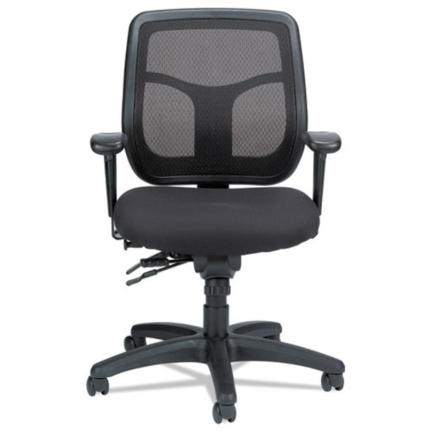 Apollo Multi-function Mesh Task Chair, Supports Up To 250 Lbs., Silver Seat/silver Back, Black Base