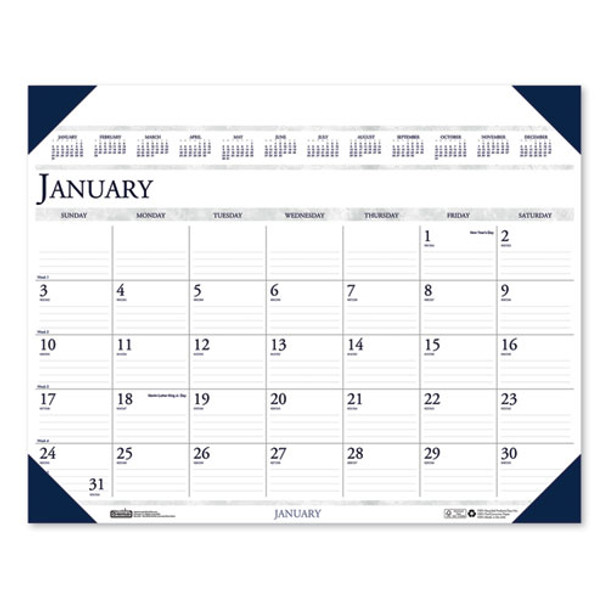 Executive Monthly Desk Pad Calendar, 24 X 19, 2021