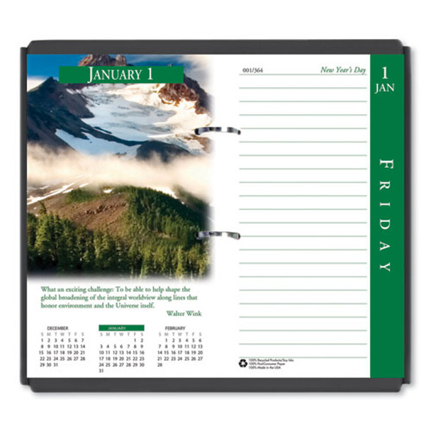 Earthscapes Desk Calendar Refill, 3.5 X 6, 2021