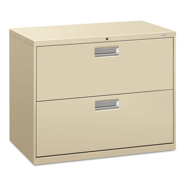 600 Series Two-drawer Lateral File, 36w X 18d X 28h, Putty