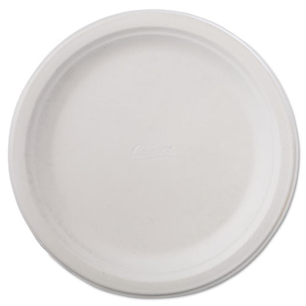 Classic Paper Dinnerware, Plate, 9 3/4" Dia, White, 125/pack, 4 Packs/carton