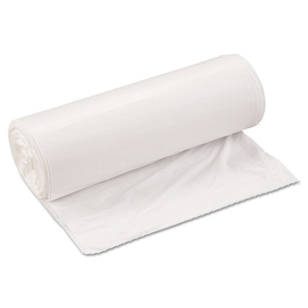 Low-density Commercial Can Liners, 33 Gal, 0.8 Mil, 33" X 39", White, 150/carton