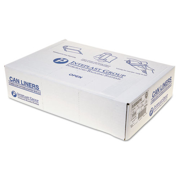 Low-density Commercial Can Liners, 60 Gal, 1.15 Mil, 38" X 58", Clear, 100/carton