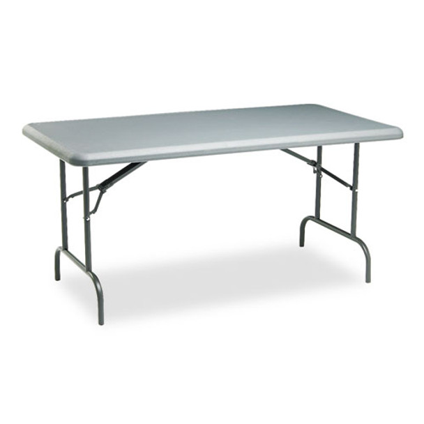 Indestructables Too 1200 Series Folding Table, 60w X 30d X 29h, Charcoal