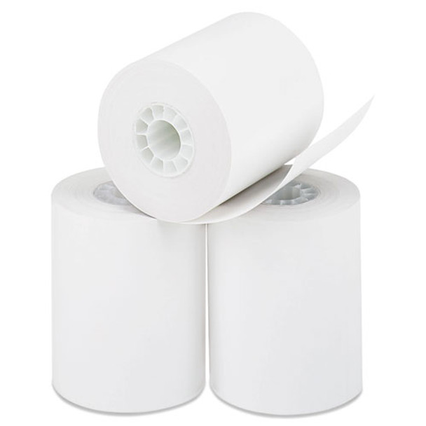 Direct Thermal Printing Paper Rolls, 0.45" Core, 2.25" X 85 Ft, White, 50/carton