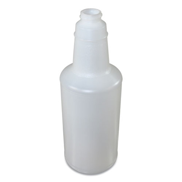 Plastic Bottles With Graduations, 32 Oz, Clear, 12/carton