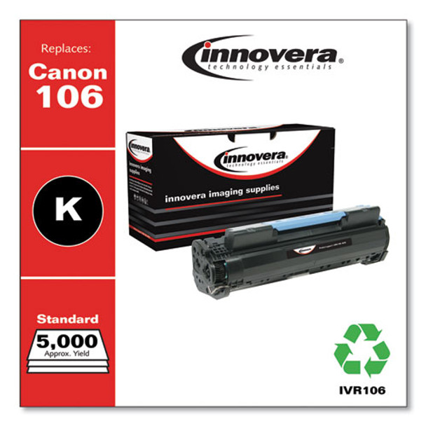 Remanufactured Black Toner Cartridge, Replacement For Canon 106 (0264b001), 5,000 Page-yield