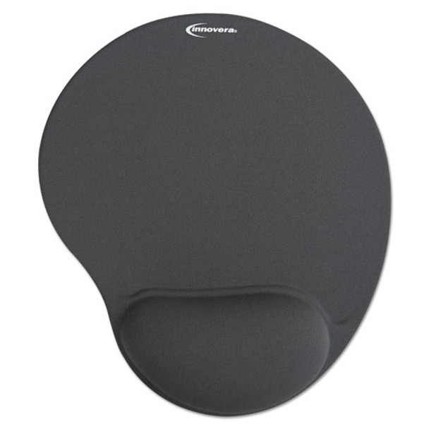 Mouse Pad W/gel Wrist Pad, Nonskid Base, 10-3/8 X 8-7/8, Gray