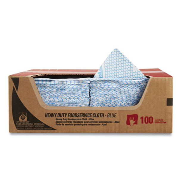 Heavy-duty Foodservice Cloths, 12.5 X 23.5, Blue, 100/carton