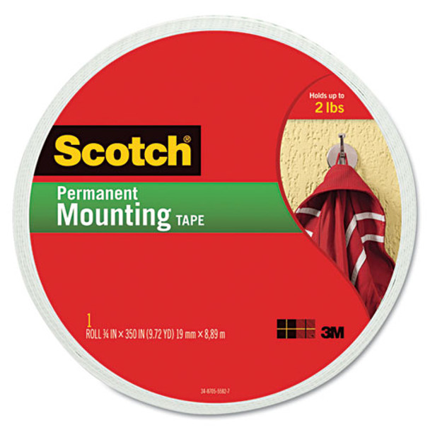 Foam Mounting Double-sided Tape, 3/4" Wide X 350" Long