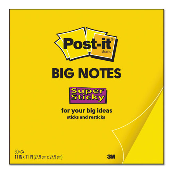 Big Notes, 11 X 11, Yellow, 30 Sheets