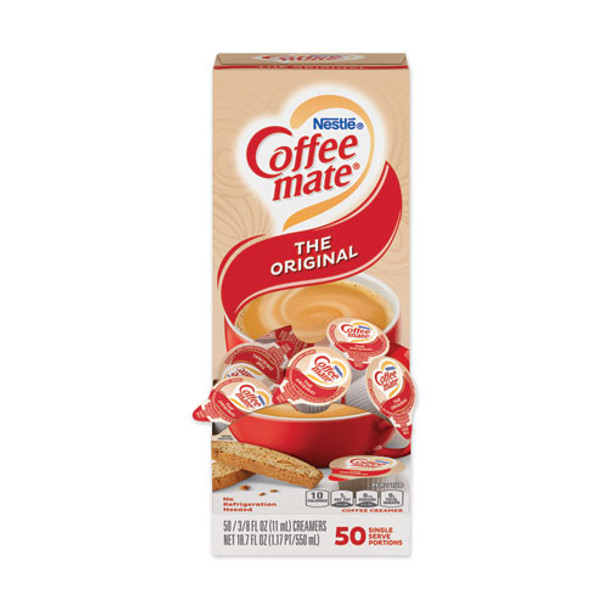 Liquid Coffee Creamer, Original, 0.38 Oz Mini Cups, 50/box