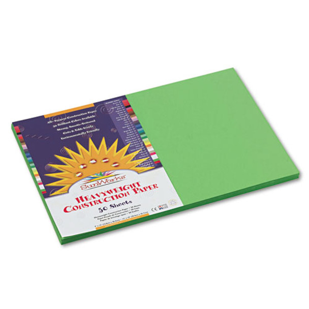 Construction Paper, 58lb, 12 X 18, Bright Green, 50/pack