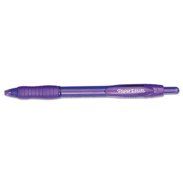 Profile Retractable Ballpoint Pen, Bold 1.4mm, Purple Ink/barrel, Dozen