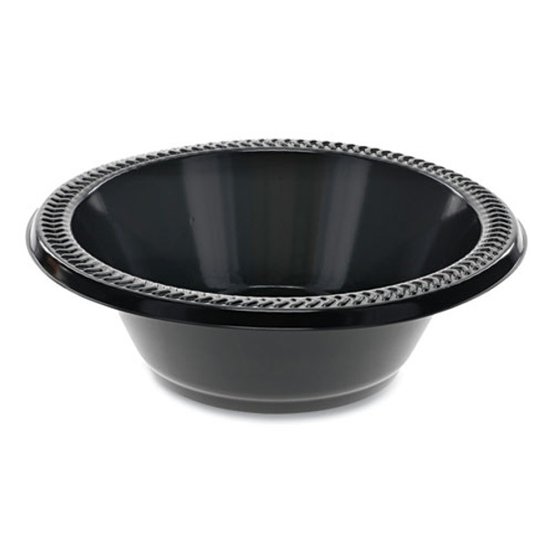 Prairieware Ops Dinnerware, Bowl, 12 Oz, 5" Diameter, Black, 1,000/carton