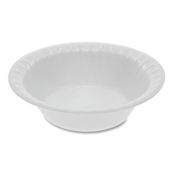 Unlaminated Foam Dinnerware, Bowl, 0.8 Oz, 4.5" Diameter, White, 1,250/carton