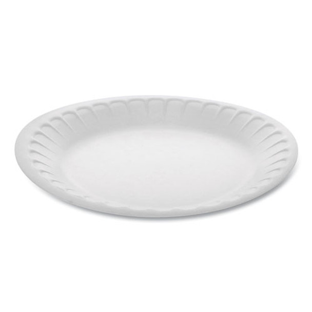 Unlaminated Foam Dinnerware, Plate, 7" Diameter, White, 900/carton