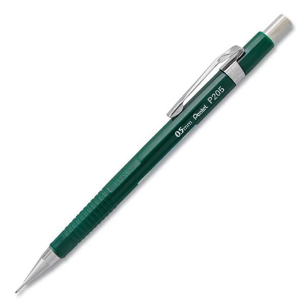 Sharp Mechanical Pencil, 0.5 Mm, Hb (#2.5), Black Lead, Green Barrel