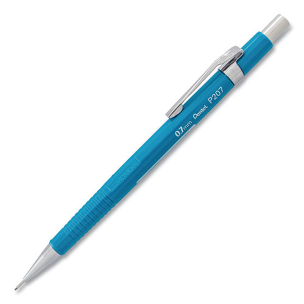 Sharp Mechanical Pencil, 0.7 Mm, Hb (#2.5), Black Lead, Blue Barrel