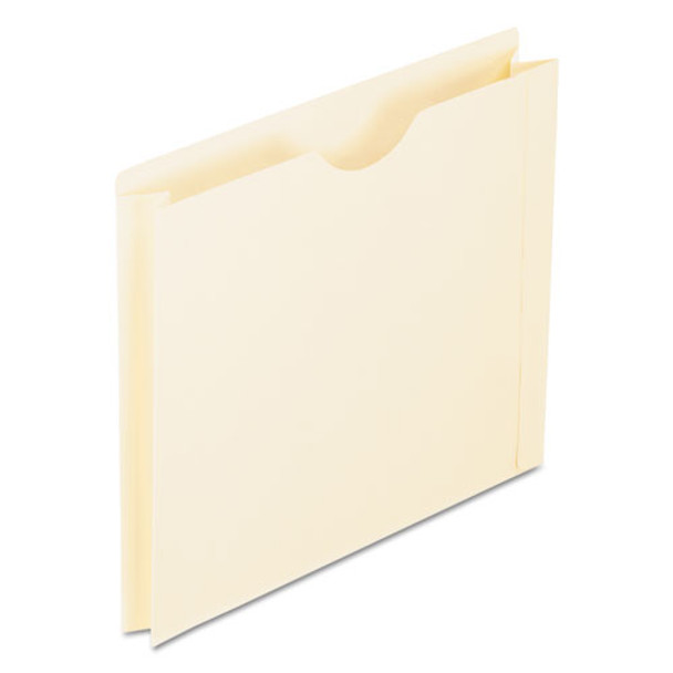 Manila Reinforced File Jackets, 2-ply Straight Tab, Letter Size, Manila, 50/box - IVSPFX22200