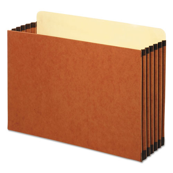 File Cabinet Pockets, 5.25" Expansion, Legal Size, Redrope, 10/box