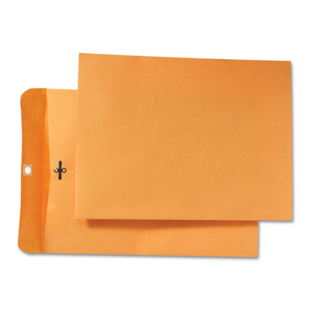 Park Ridge Kraft Clasp Envelope, #90, Cheese Blade Flap, Clasp/gummed Closure, 9 X 12, Brown Kraft, 100/box